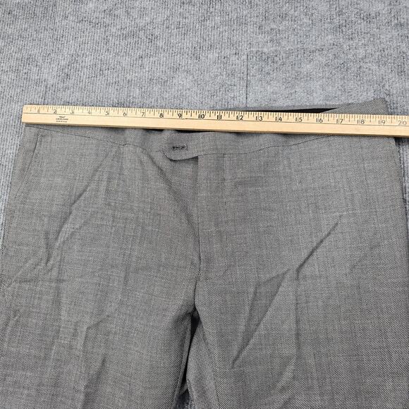 Indochino Dress Pants Mens 39x26 Gray Formal Wool Blend Suit Trousers Textured - Picture 6 of 10